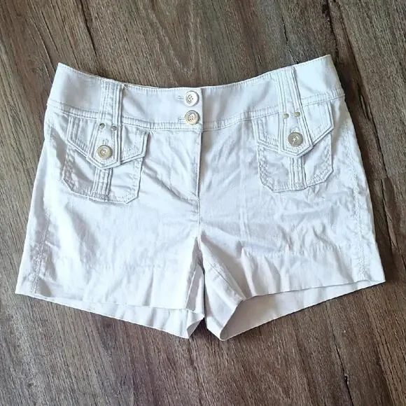 White House Black Market Light Gray Short Size 00 - Picture 1 of 6
